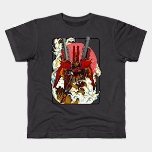 Red Armored Gundam Kids T-Shirt